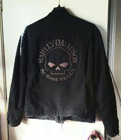 3 Layered ( w/hoodie)Canvas Harley Davidson Jacket