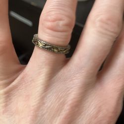 Intricate Gold/Silver-Tone Ring