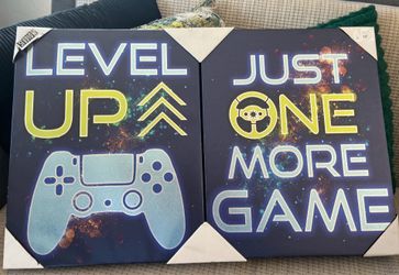 Gaming canvas wall art