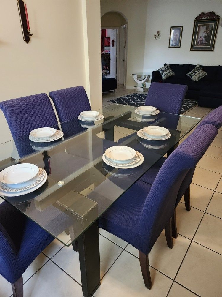 Dinner Table Set And Covers Chairs