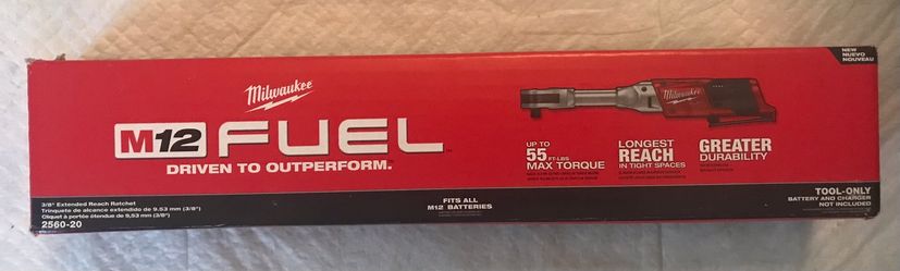 New  3/8 in Extended Reach High Speed Ratchet tool only