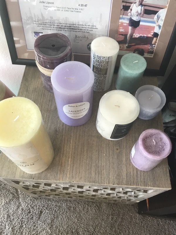 Assorted candles