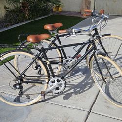 Cruiser Bikes Like New- 7 Speed, Leather Seats & Handles