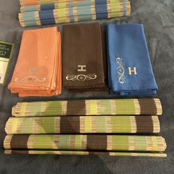 New Bamboo Placemats And Napkins Set