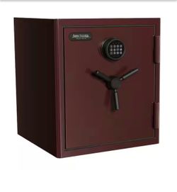 SANCTUARY Platinum 3.32 cu. ft. Fire and Waterproof Home and Office Safe, Black Cherry=247