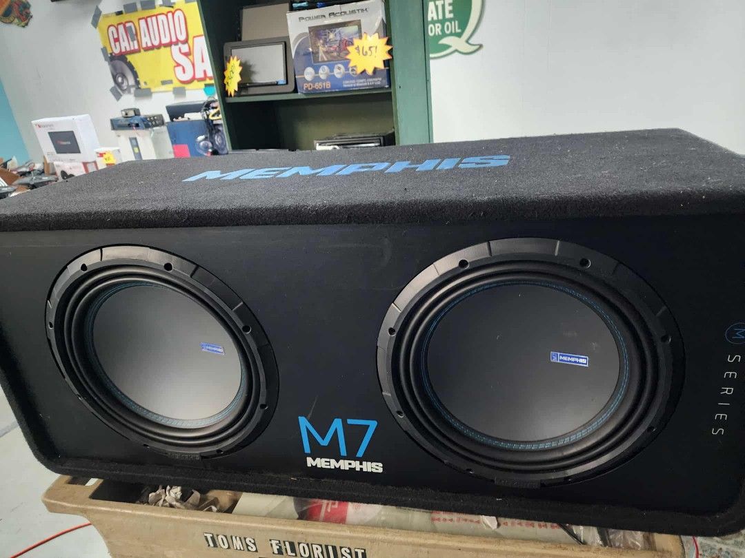 Memphis Audio M7 12" Subs And Factory Ported Enclosure, Great Condition 