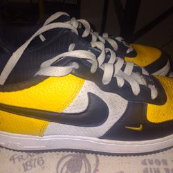 Nike Air Force 1 Low Lv8 Black Gold Jersey Mesh 