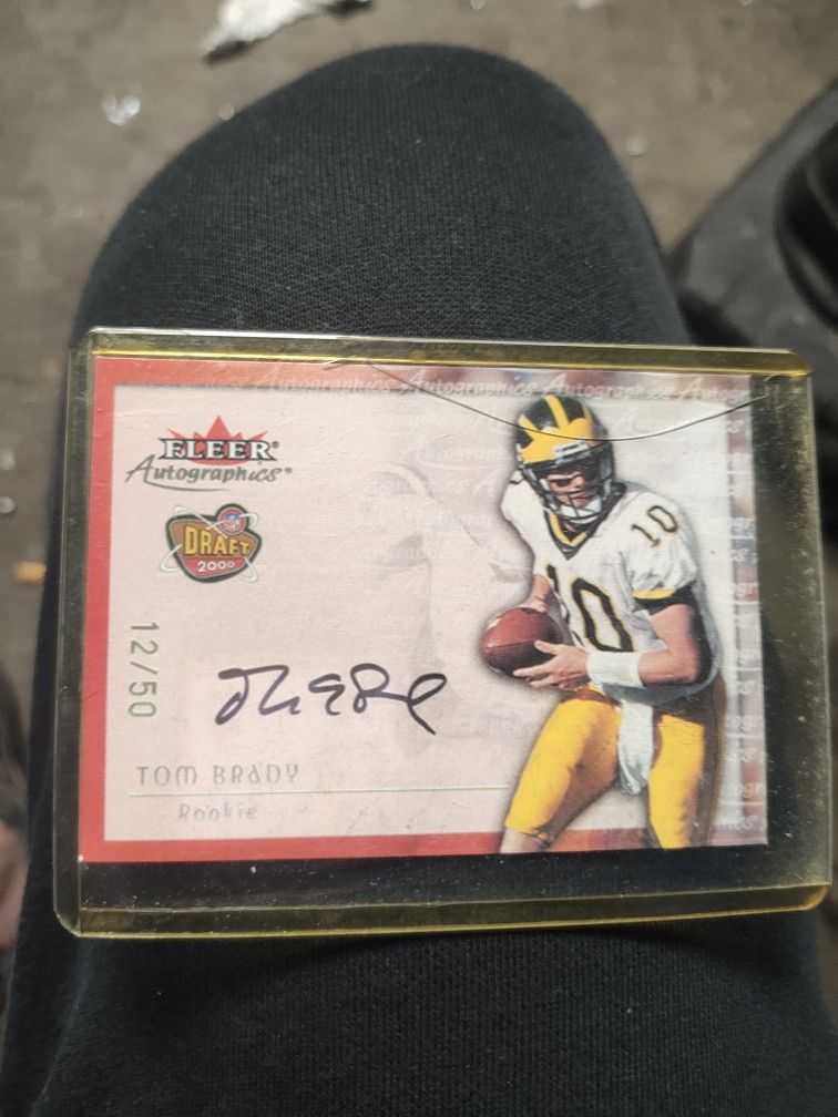 Tom Brady Autographed Rookie Card 12 Out Of 50