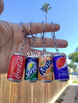 SODA CAN DRINKS KEYCHAIN