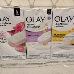New Olay beauty bars! Fresh Radiance with Rose Water; Age Defy with Vitamin E, OR  Ultra Moisture with Shea Butter.