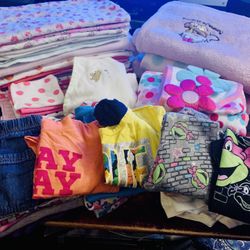 Toddler/ Baby Girl Clothing, bedding, Bathing Lot ( 59Pcs, Baby- 2years ) Used