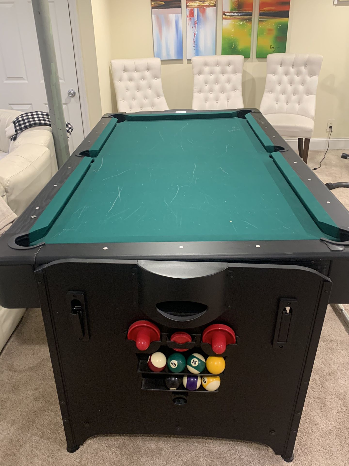 Pool Table And Air Hockey Table