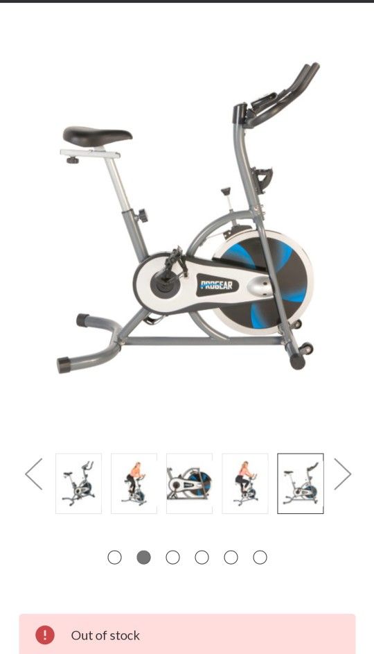 PROGEAR 100S Exercise Bike/ Indoor Training Cycle with Heart Pulse