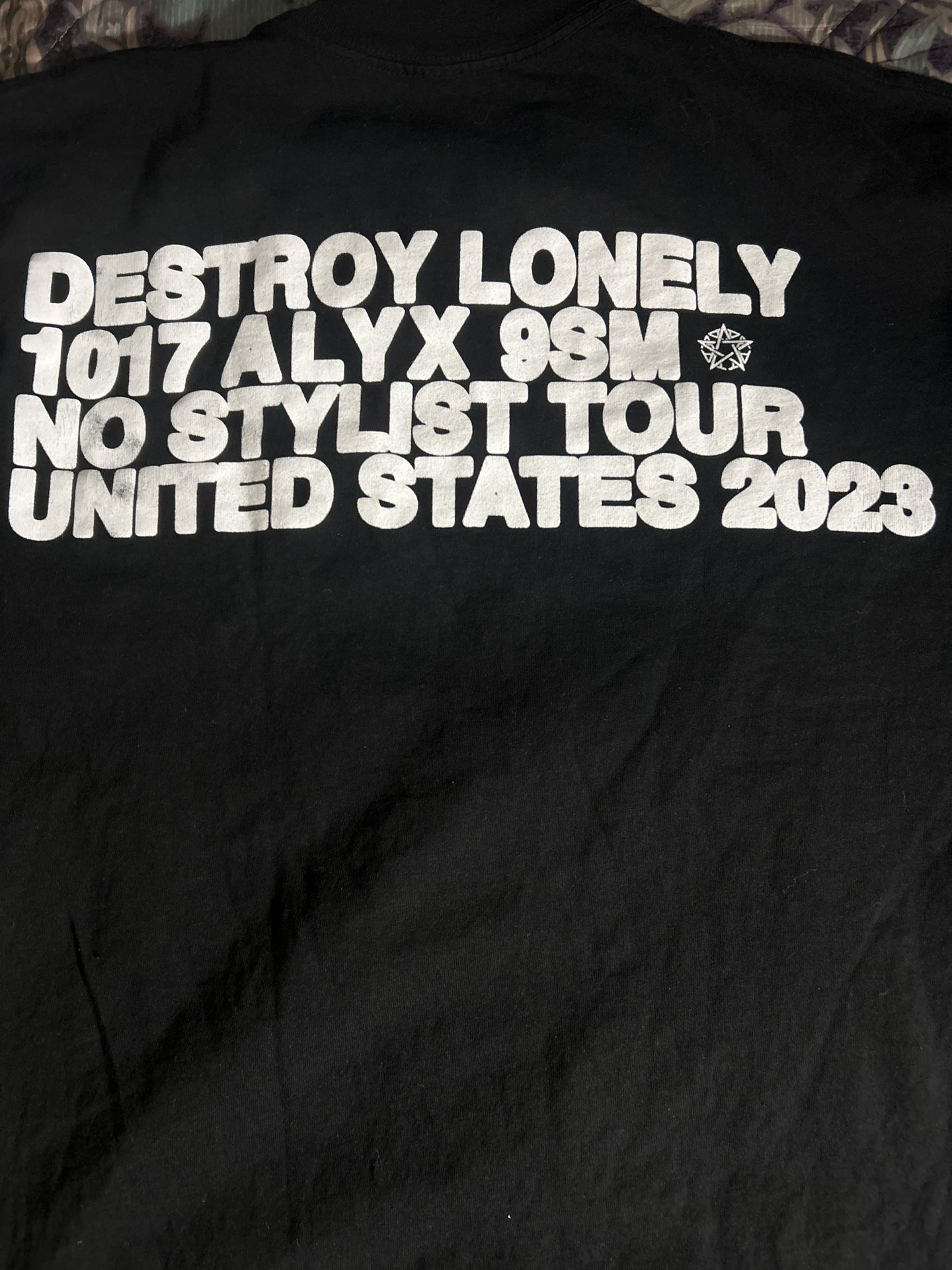1017 Alyx 9SM x Destroy Lonely 2023 No Stylist Tour Merch for Sale 