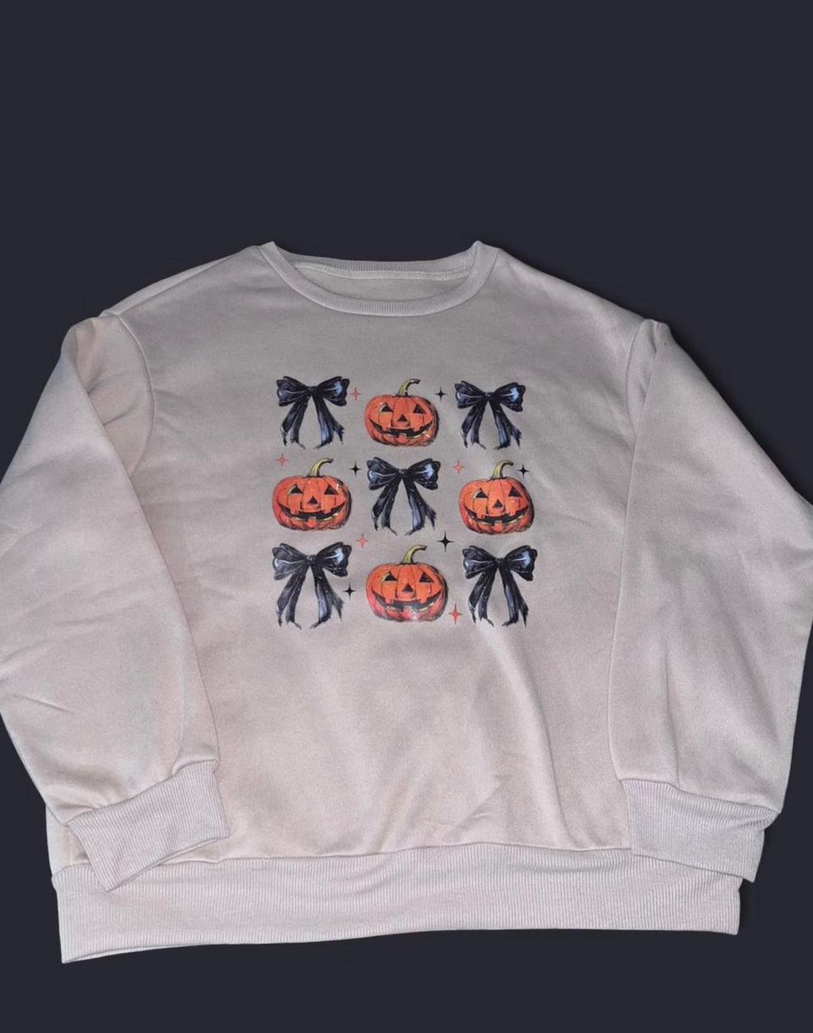 Beige Halloween Sweatshirt