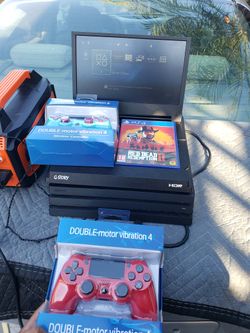 Screen G Story Monitor Included or $250! Alone. $200! 2020 PS4 Playstation 4 Pro 1000GB & $40! Extra control $30! Game. All for $450! Or trade up chal