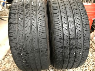 I have two tires in great condition they have about 6070% left to 25 4517 Toyota