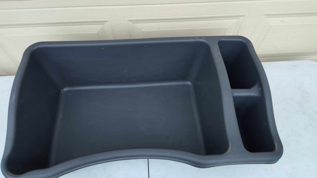 Exquisicat litter pan with storage jumbo 34x19x10