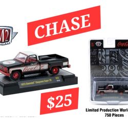 M2 MACHINES 1973 CHEVROLET CHEYENNE SUPER 30 CHASE Coca-Cola DieCast 1:64