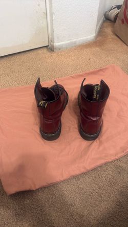 Dr. Martens Cherry Red Leather Boots