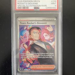 Pokemon TCG - Team Rocket’s Giovanni #238 PSA 9