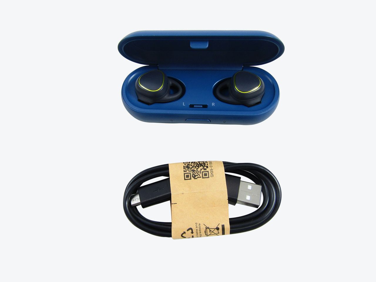 Samsung Galaxy Buds , Bluetooth True Wireless Earbuds (Wireless Charging Case Included), Blue VG