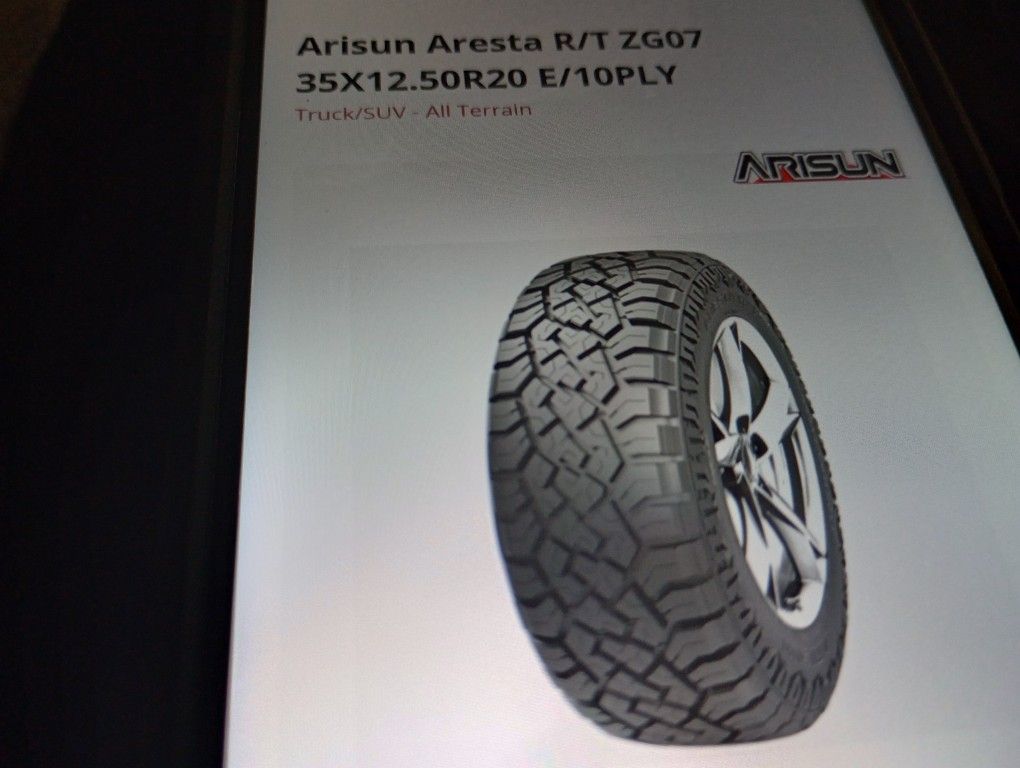 Brand New 33 And 35 12.50 R22