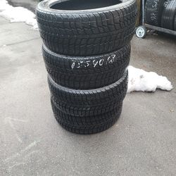 235 40 18 (4) HIGH tread used SNOW tires FREE insrallation