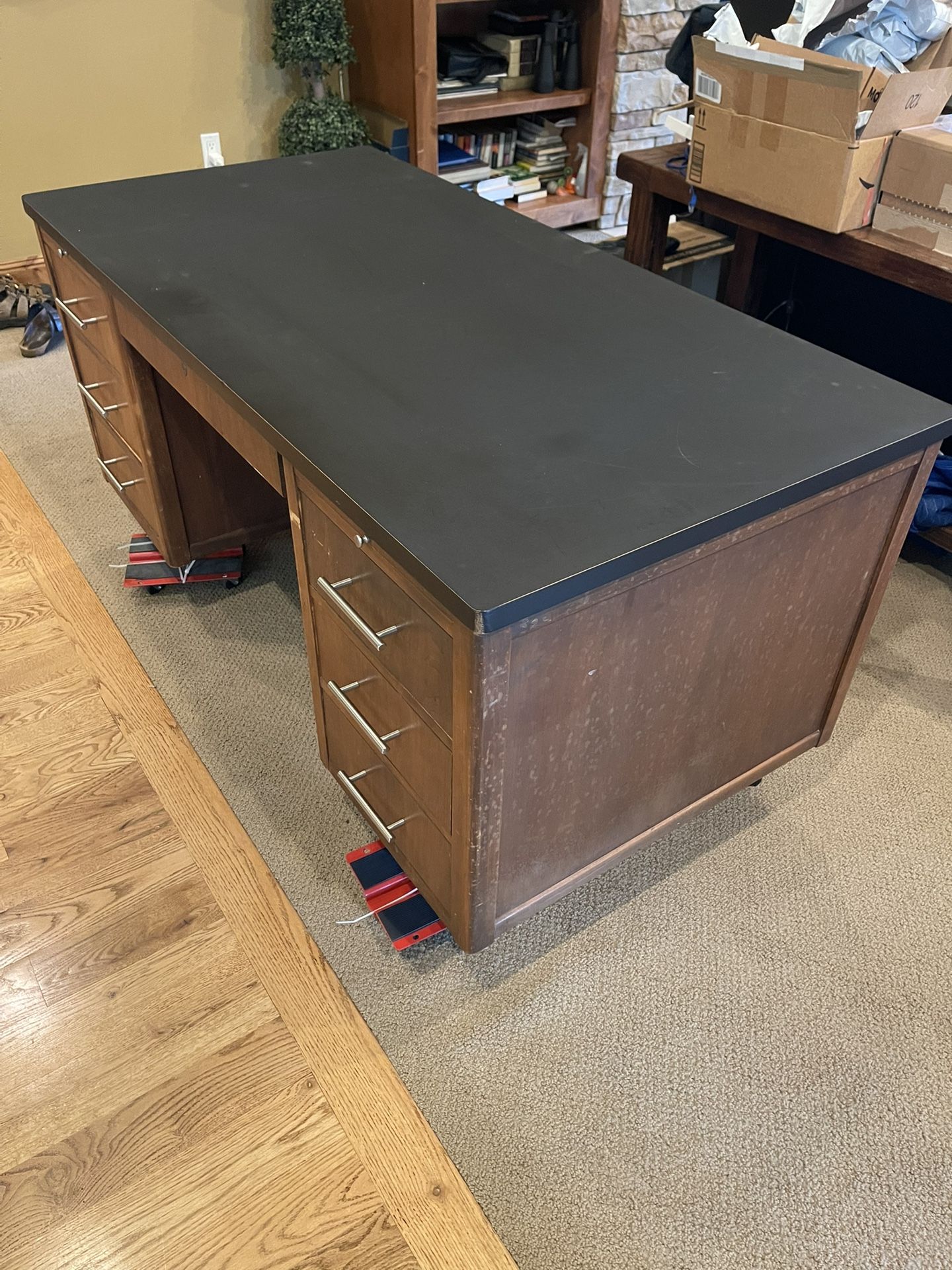 Heavy Duty Wooden Desk - Free If Picked Up In Next 2Hrs