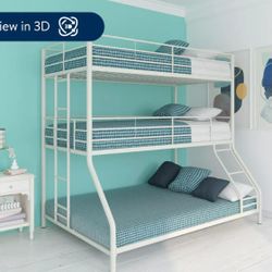 Triple Bunk Bed Frame