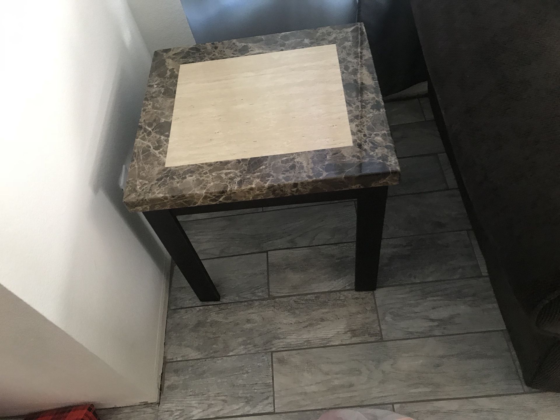 Coffee table and end tables $60