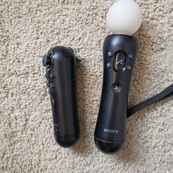 Sony Playstation 3 PS3 Move Motion CECH-ZCM1U & Navigation Controller CECH-ZCS1U