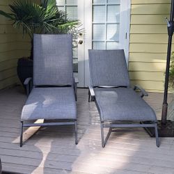 Sunbrella Lounge Chairs Set