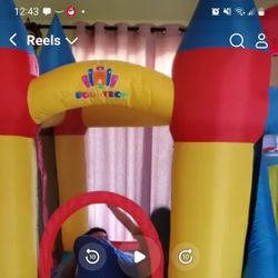 Bounce Tech Castel House With Slide