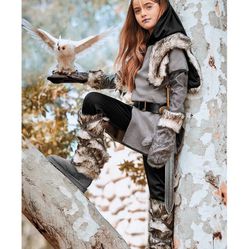 Snow Warrior Costume For Girls Size 10 