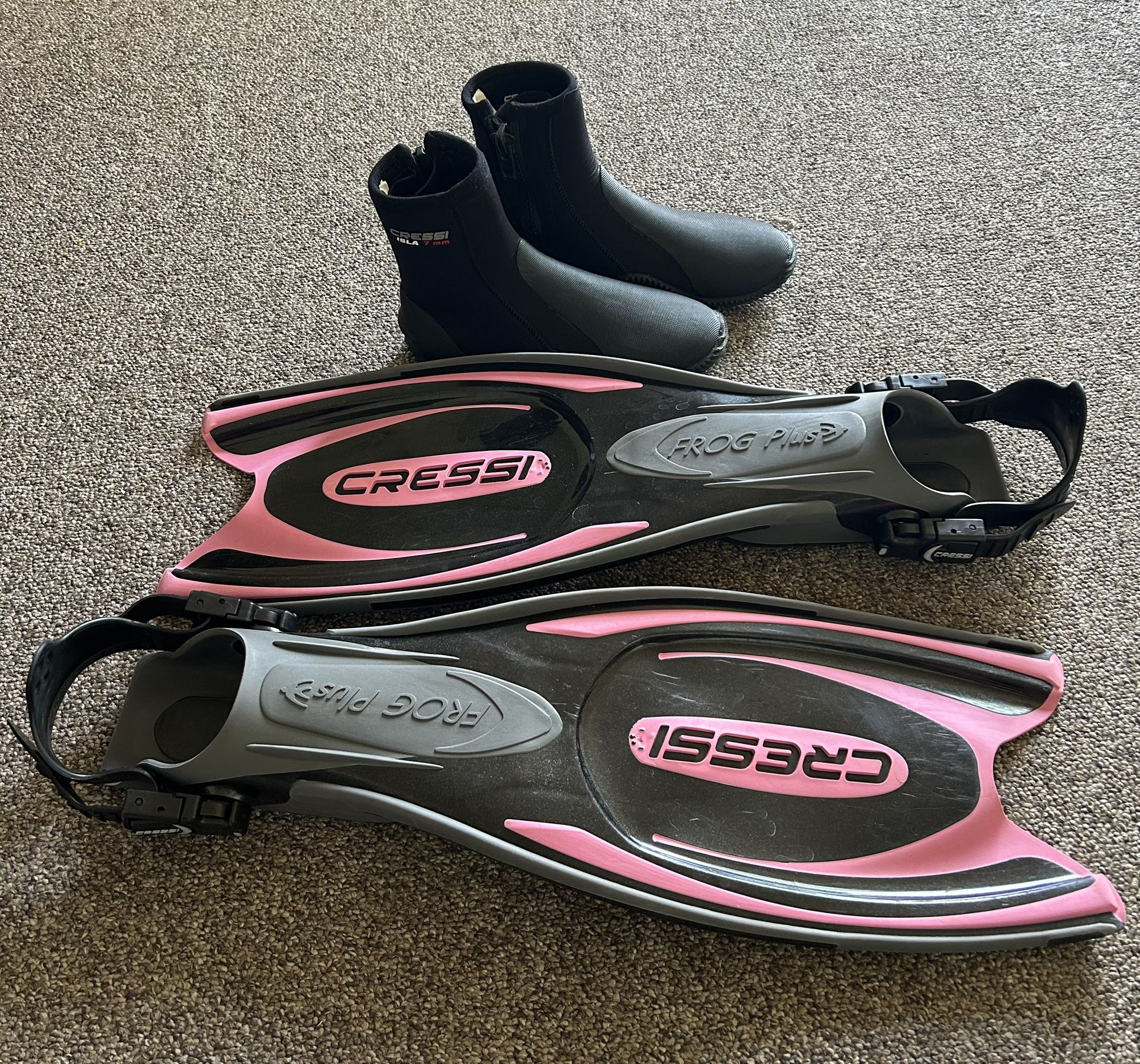 Dive Fins And Booties