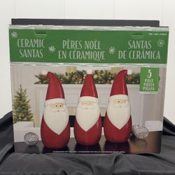 Ceramic Santa Trio Modern Minimalist Design