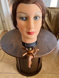 Vintage Burman Manikin, Hair styling training head w/clamp