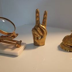 (BRAND NEW) SOLID GOLD BRASS TYPE ITEMS BEAUTIFULLY DESIGNED - $40 (Harahan)