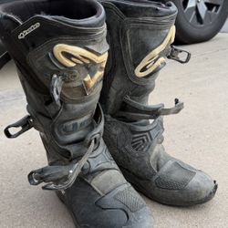 Alpine stars Tech 3 Moto Boots Used Black Size 10