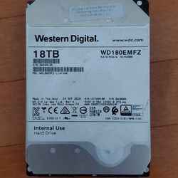 Western Digital 18 TB Hard drive (Read The Description)