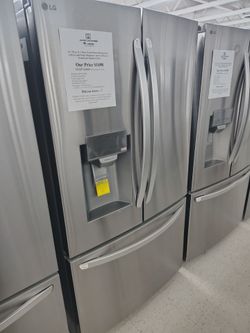 $749 (THIS WEEK ONLY: 50% OFF FRENCH 3 DOOR REFRIGERATORS) LG 28 Cu Ft 36W