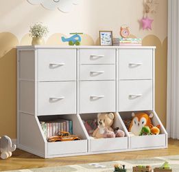New Dresser for Bedroom, 7 Drawer and 3 Open Cubby,