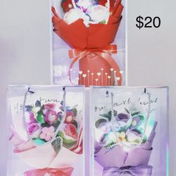 Crochet Bouquet With Led Light 