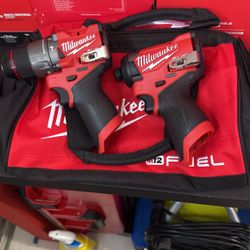 Milwaukee M12 FUEL Combo Impact And Hammer Drill With Bag