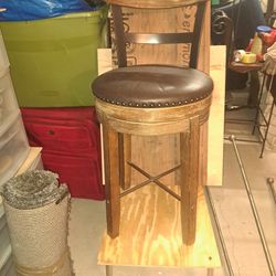 Classic Spinning High Back Stool