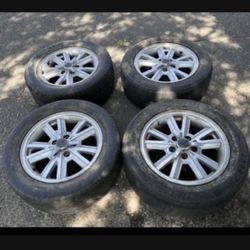 4 —— 225/55r16 5x4.5 5x114.3 Stock Ford Mustang Camry Accord Civic Tacoma Wheels Rims Tires!!