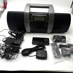 Sirius Satellite Radio SUBX1R Boombox + SV3R Active Receiver And Onyx Ezr 