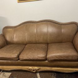Italian Leather Sofa & Chase