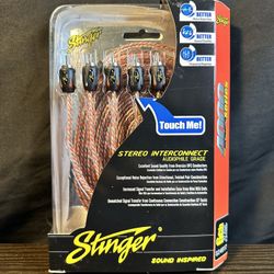 Stinger 4000 Series SI4617 RCA Stereo Interconnect 17 ft Audio Cable 6 Channel